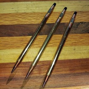 3 Cross Century 1 10K Gold Filled 0.07 Mechanical Pencils W/Out Box